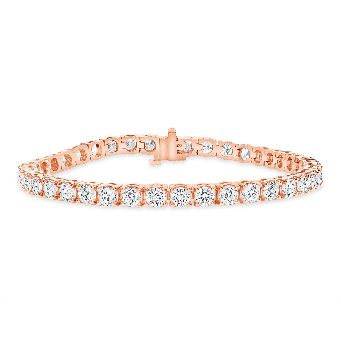 2.00ct Round Diamond Tennis Bracelet in 14K Rose Gold