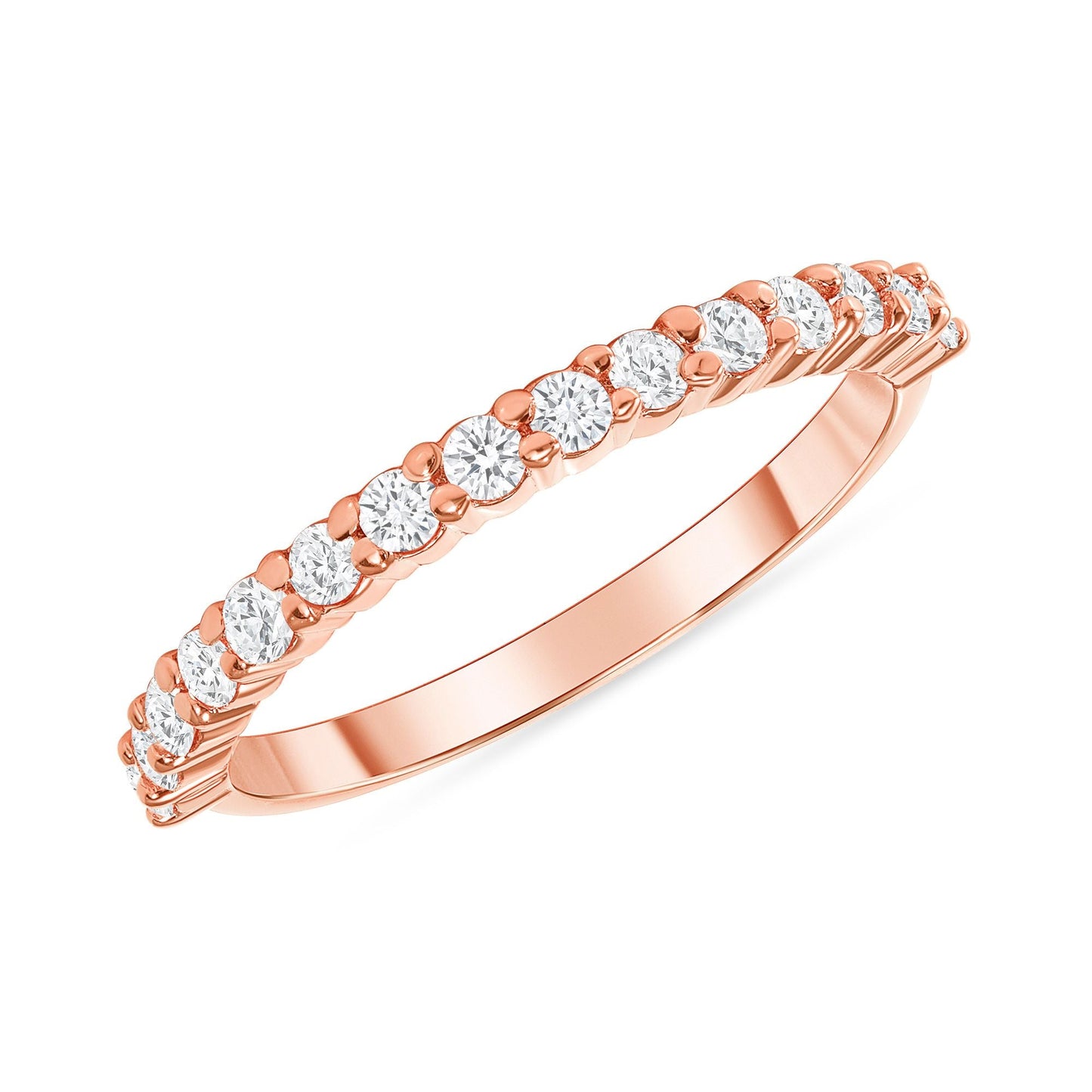 0.45ct Half Way Diamond Eternity Band in 14K White Gold