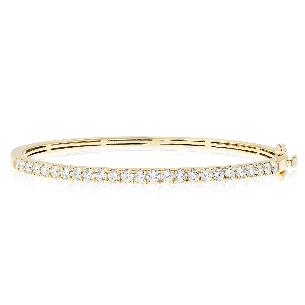 1.65ct Diamond Half-Way Bangle in 14K Rose Gold