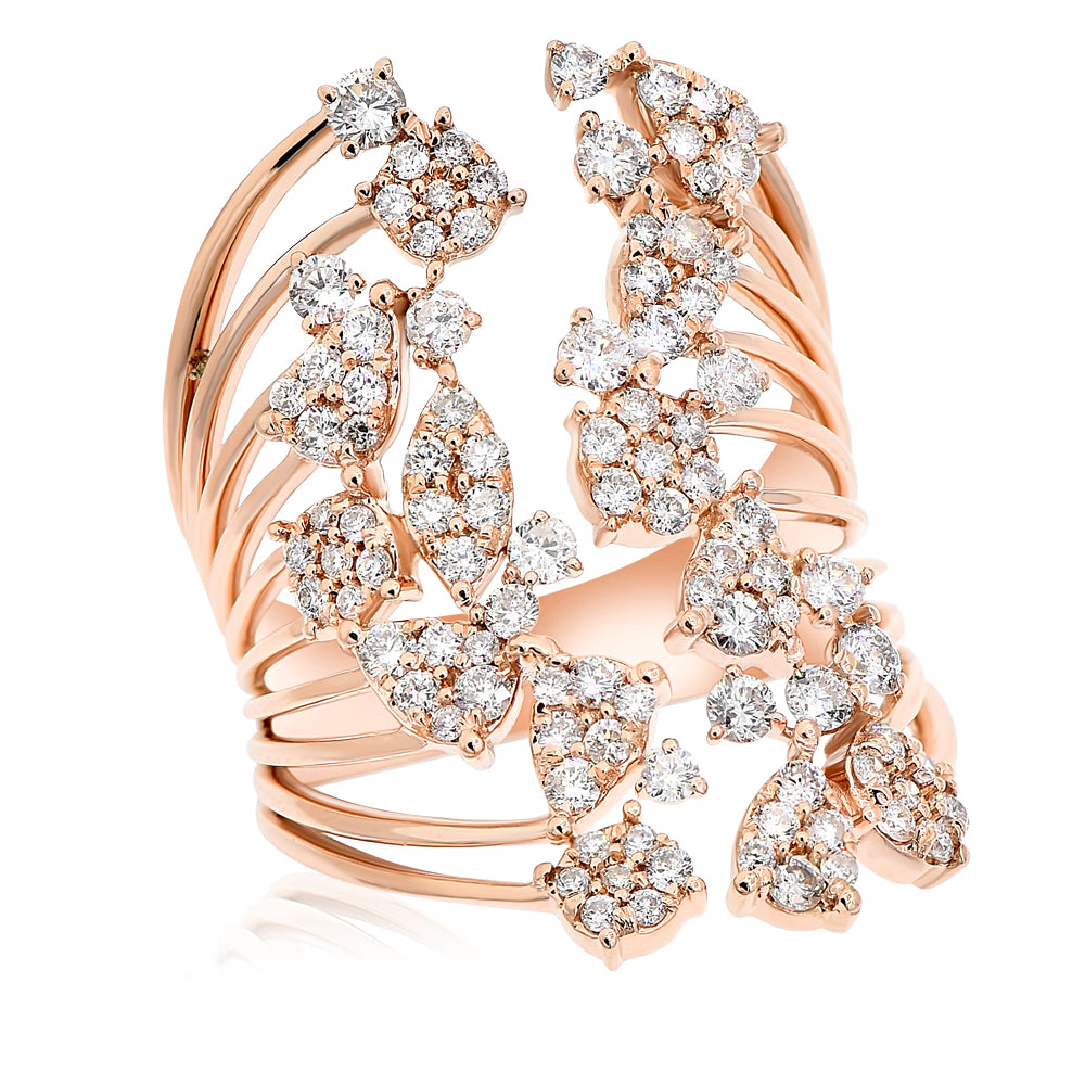 1.23ct Diamond Fashion Ring in 18K Rose Gold