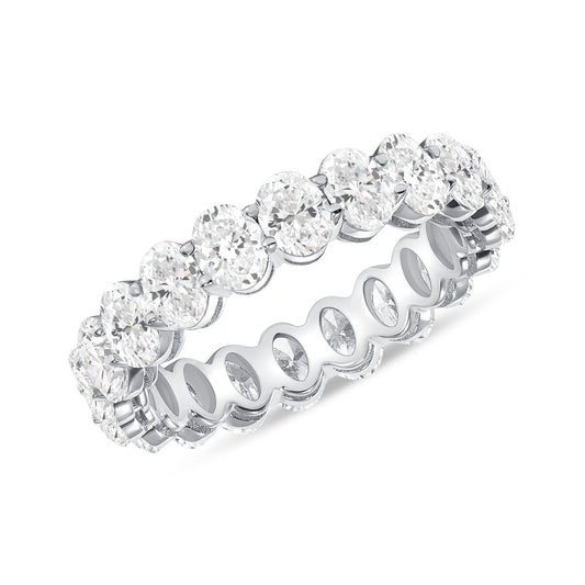 2.00ct Oval Diamond Eternity Band in 14K White Gold