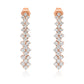 1.35ct Diamond Drop Earrings in 14K White Gold